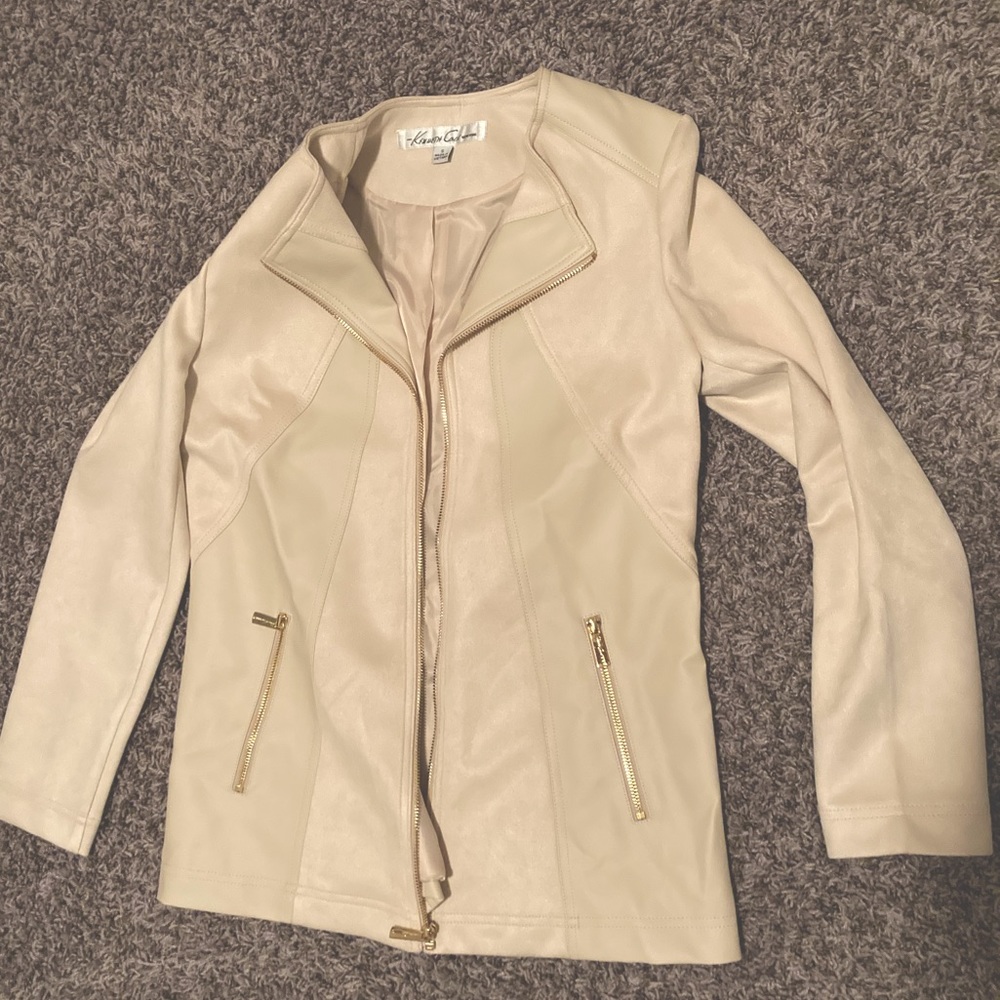 Kenneth Cole, faux leather jacket